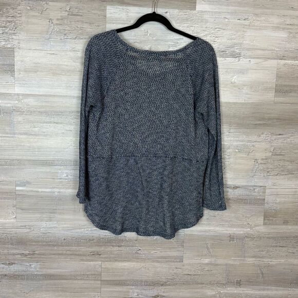 Free People Beach Blue Marled Sweater - Picture 3 of 4